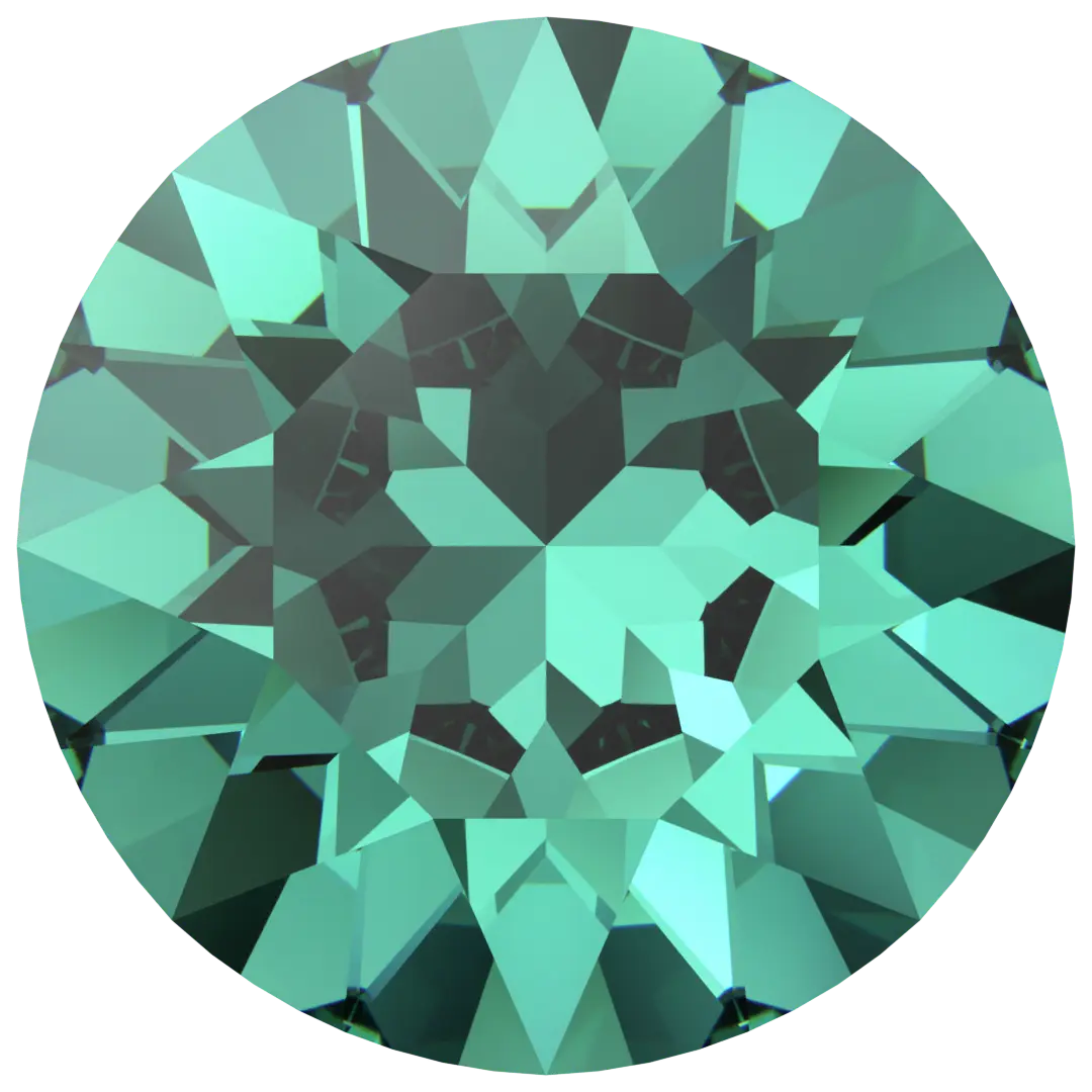 Serinity Chatons Round Stones (1028 & 1088) Caribbean Green - Bluestreak Crystals