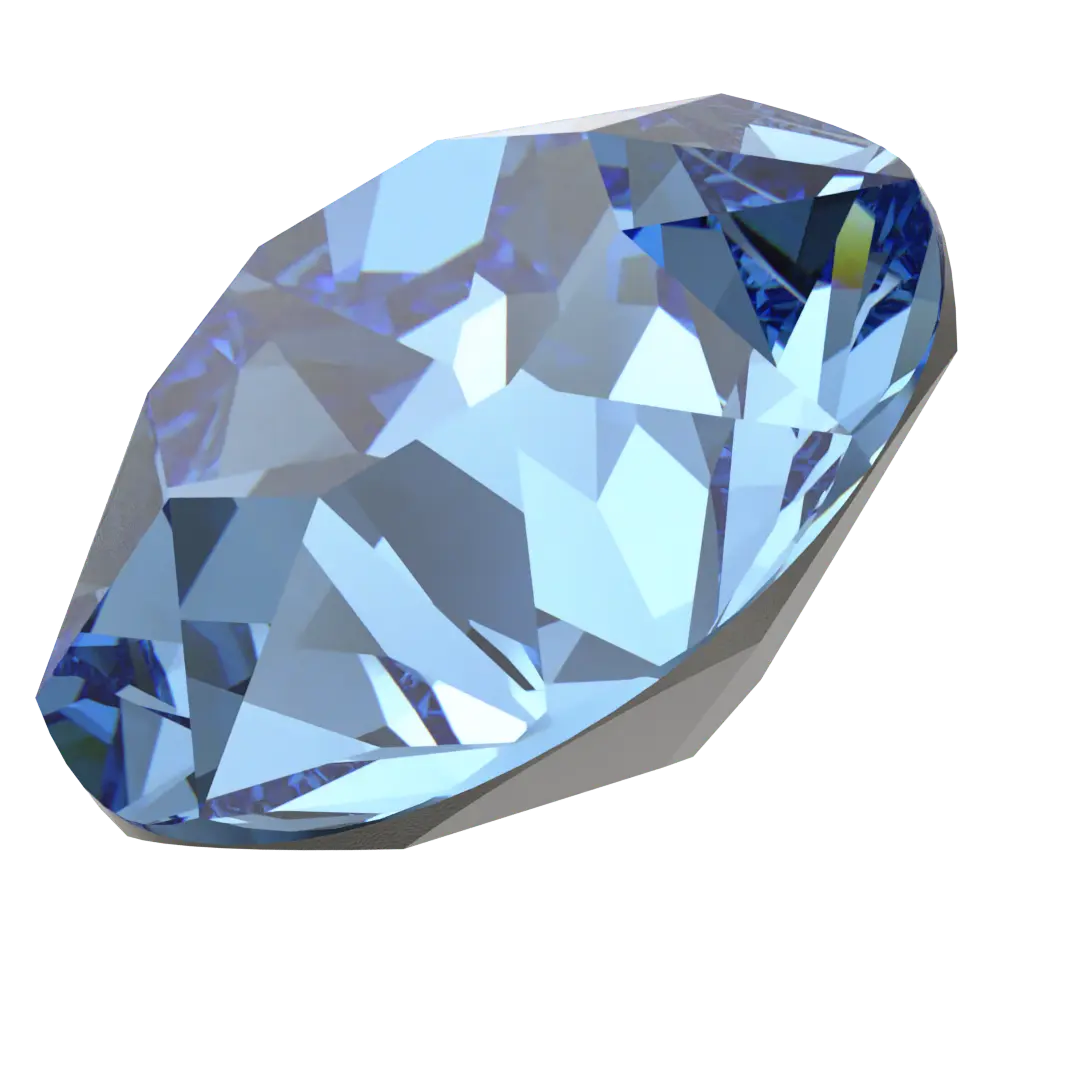 Serinity Chatons Round Stones (1028 & 1088) Cool Blue - Bluestreak Crystals