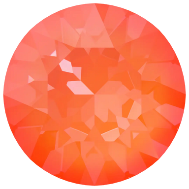 Serinity Chatons Round Stones (1028 & 1088) Crystal Electric Orange Ignite UNFOILED - Bluestreak Crystals