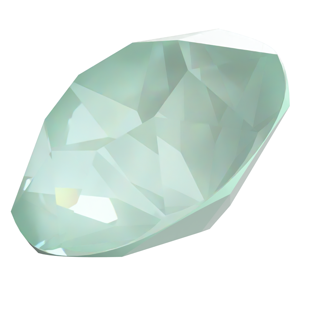 Serinity Chatons Round Stones (1028 & 1088) Crystal Soft Mint Ignite - Bluestreak Crystals