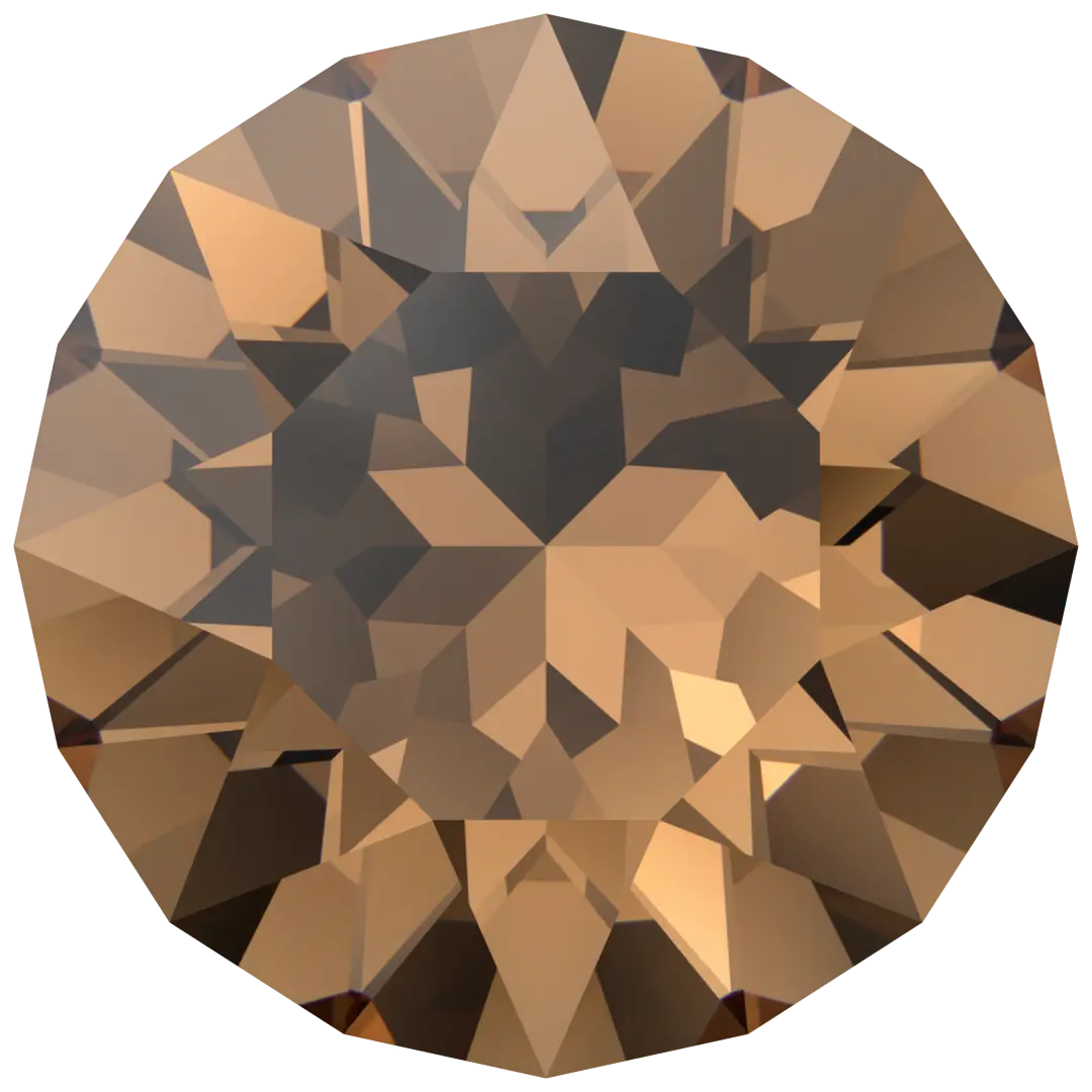 Serinity Chatons Round Stones (1028 & 1088) Light Smoked Topaz - Bluestreak Crystals