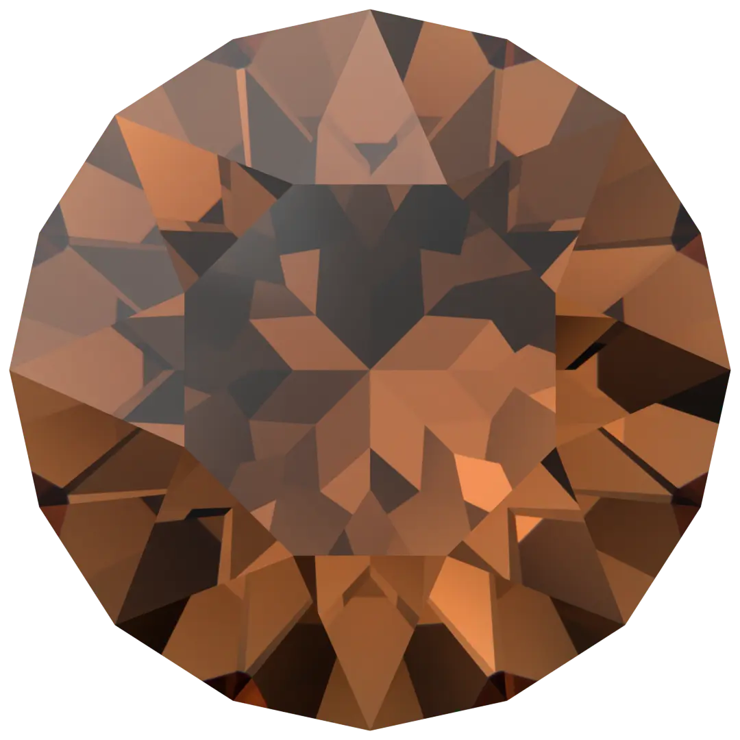 Serinity Chatons Round Stones (1028 & 1088) Smoked Topaz - Bluestreak Crystals