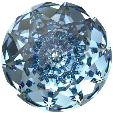 Serinity Chatons Round Stones Brilliant (1400) Aquamarine - Bluestreak Crystals