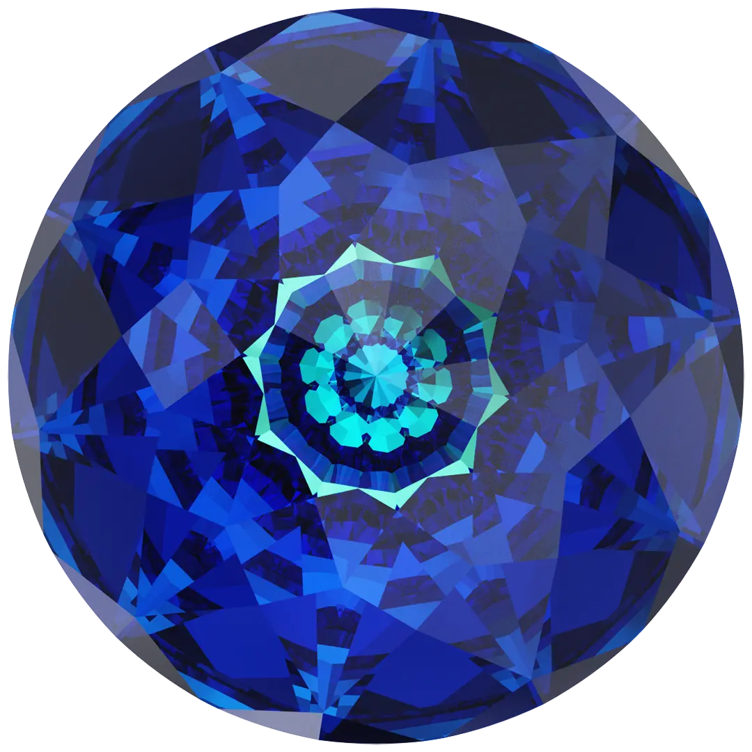 Serinity Chatons Round Stones Brilliant (1400) Crystal Bermuda Blue - Bluestreak Crystals