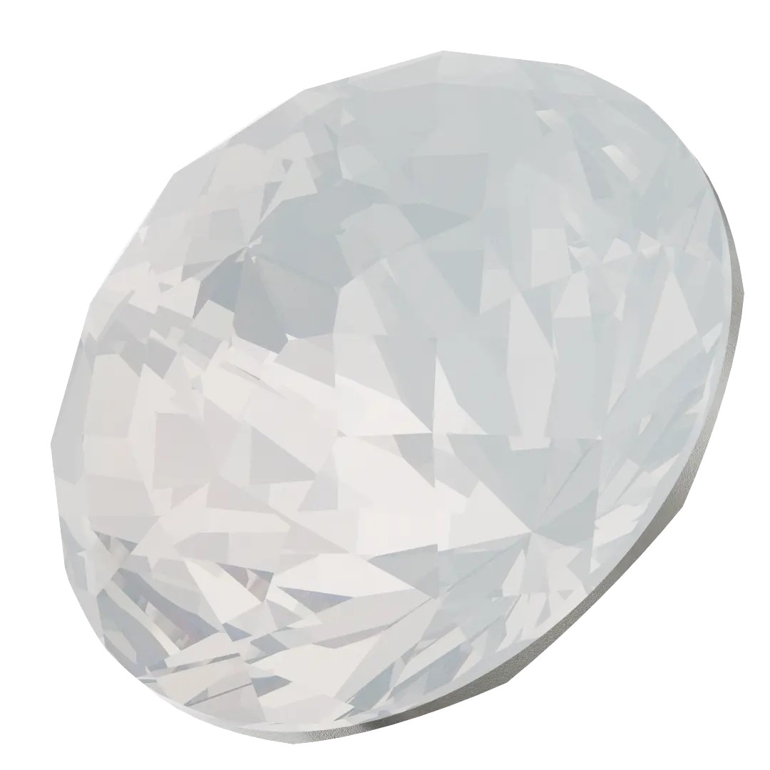 Serinity Chatons Round Stones Brilliant (1400) White Opal - Bluestreak Crystals