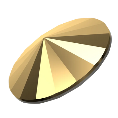 Serinity Chatons Round Stones Rivoli (1122) Crystal Aurum - Bluestreak Crystals