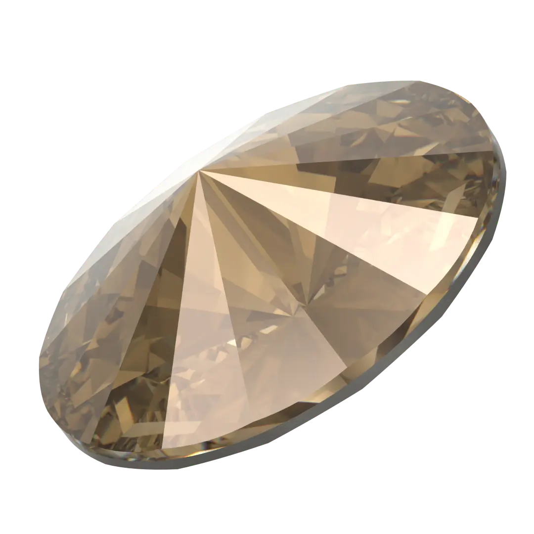 Serinity Chatons Round Stones Rivoli (1122) Crystal Bronze - Bluestreak Crystals