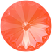 Serinity Chatons Round Stones Rivoli (1122) Crystal Electric Orange Ignite UNFOILED - Bluestreak Crystals