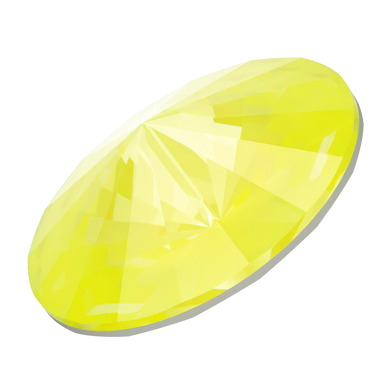 Serinity Chatons Round Stones Rivoli (1122) Crystal Electric Yellow Ignite UNFOILED - Bluestreak Crystals