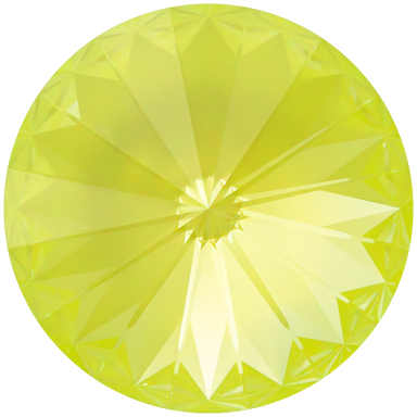 Serinity Chatons Round Stones Rivoli (1122) Crystal Electric Yellow Ignite UNFOILED - Bluestreak Crystals