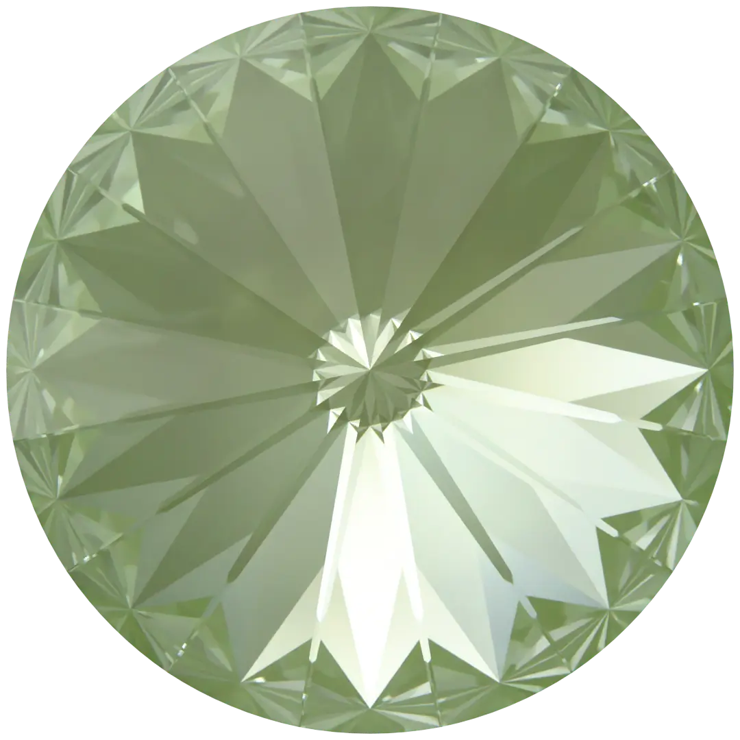 Serinity Chatons Round Stones Rivoli (1122) Crystal Paradise Green Lux - Bluestreak Crystals