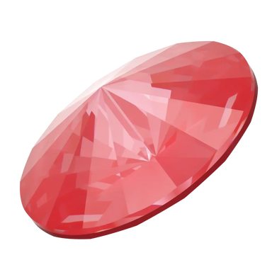 Serinity Chatons Round Stones Rivoli (1122) Crystal Poppy Red Ignite UNFOILED - Bluestreak Crystals