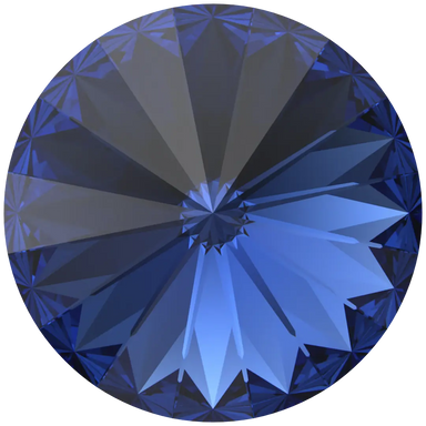 Serinity Chatons Round Stones Rivoli (1122) Dark Sapphire - Bluestreak Crystals