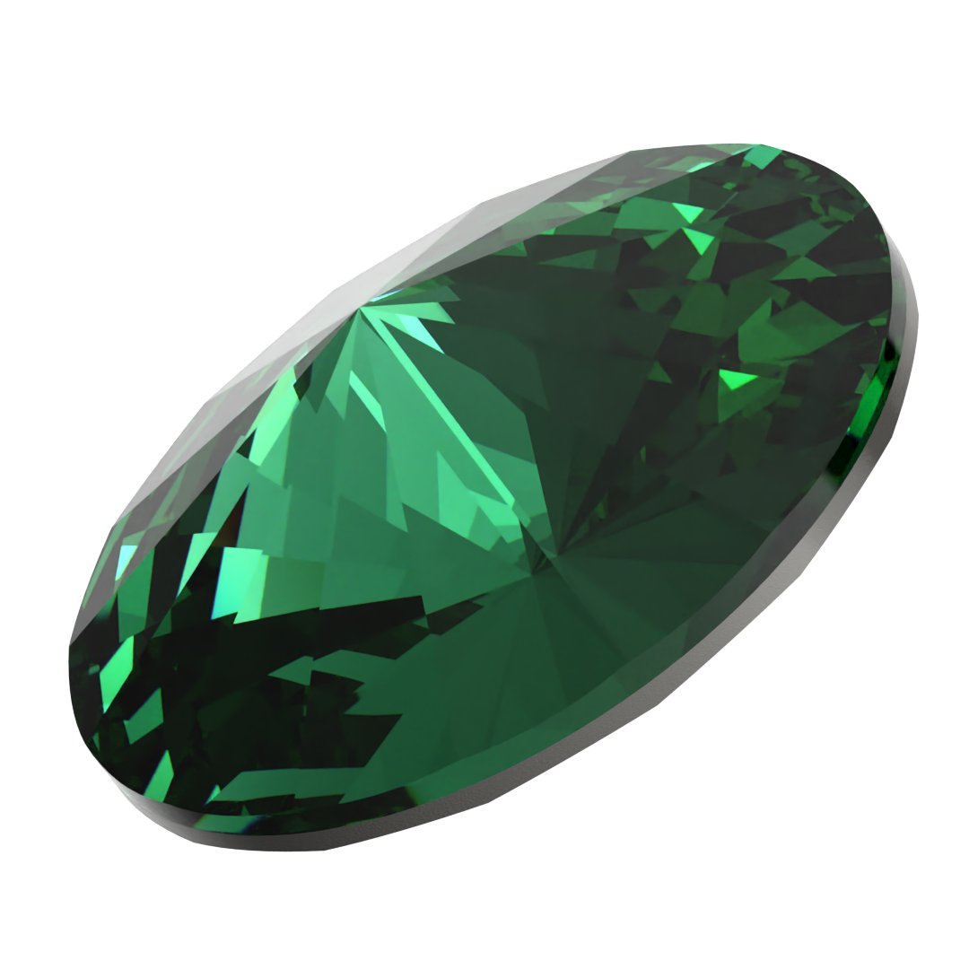 Serinity Chatons Round Stones Rivoli (1122) Majestic Green - Bluestreak Crystals