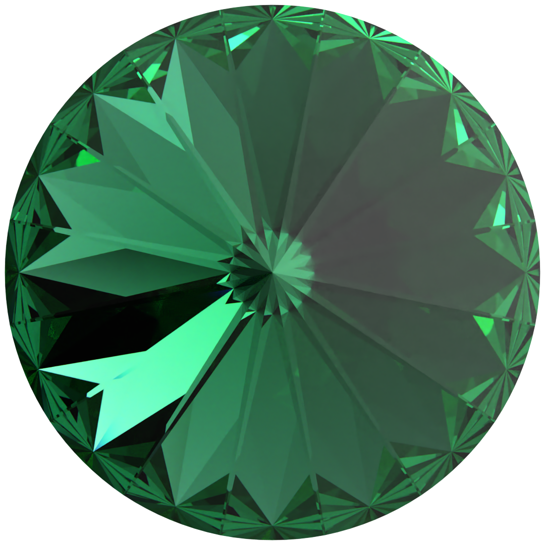 Serinity Chatons Round Stones Rivoli (1122) Majestic Green - Bluestreak Crystals