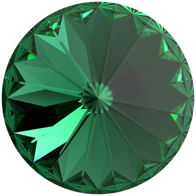 Serinity Chatons Round Stones Rivoli (1122) Majestic Green - Bluestreak Crystals