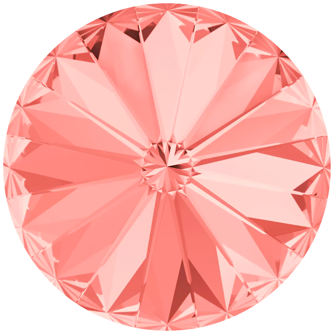 Serinity Chatons Round Stones Rivoli (1122) Rose Peach - Bluestreak Crystals