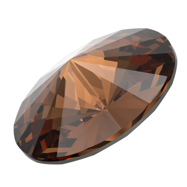 Serinity Chatons Round Stones Rivoli (1122) Smoked Topaz - Bluestreak Crystals