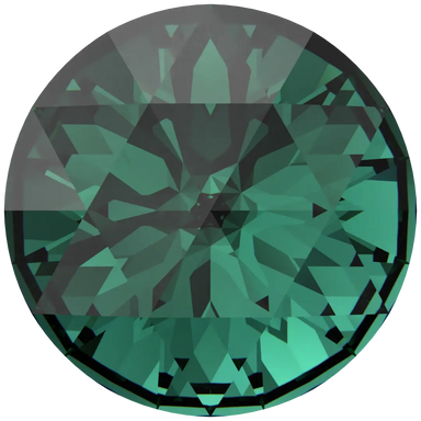 Serinity Chatons Round Stones Rose Cut (1401) Emerald - Bluestreak Crystals