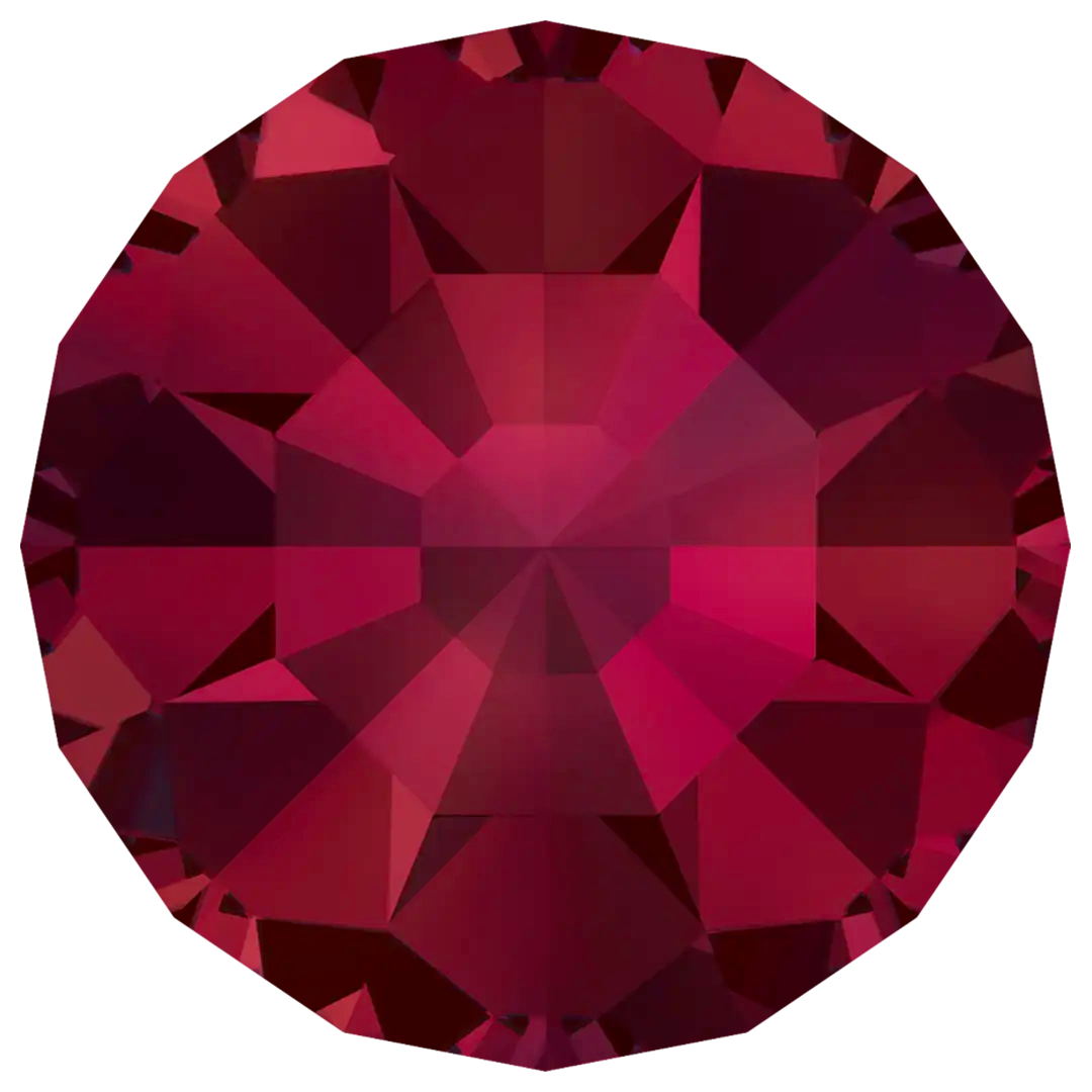 Serinity Chatons Round Stones Small (1100) Scarlet - Bluestreak Crystals