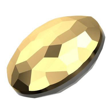 Serinity Chatons Round Stones Thin (1383) Crystal Aurum - Bluestreak Crystals