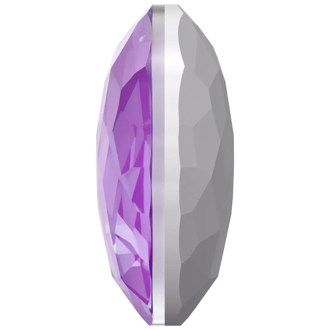 Serinity Chatons Round Stones Thin (1383) Crystal Electric Violet Ignite UNFOILED - Bluestreak Crystals