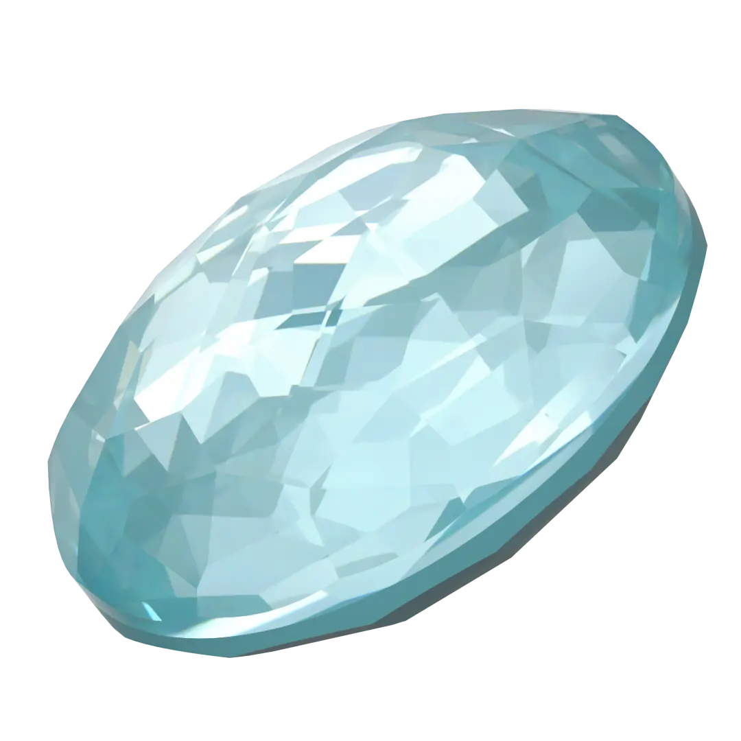 Serinity Chatons Round Stones Thin (1383) Crystal Paradise Blue Lux - Bluestreak Crystals