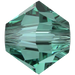 Serinity Crystal Beads Bicone (5328) Caribbean Green - Bluestreak Crystals