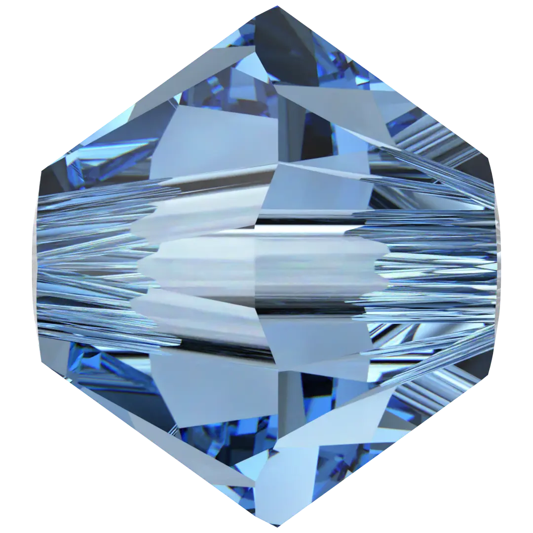 Serinity Crystal Beads Bicone (5328) Cool Blue - Bluestreak Crystals