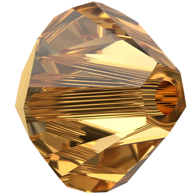 Serinity Crystal Beads Bicone (5328) Crystal Aurum X2 - Bluestreak Crystals