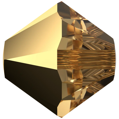 Serinity Crystal Beads Bicone (5328) Crystal Aurum X2 - Bluestreak Crystals