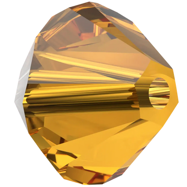 Serinity Crystal Beads Bicone (5328) Dark Orange - Bluestreak Crystals