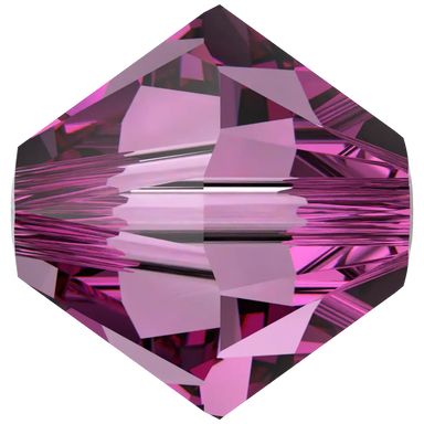 Serinity Crystal Beads Bicone (5328) Dark Rose - Bluestreak Crystals