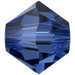 Serinity Crystal Beads Bicone (5328) Dark Sapphire - Bluestreak Crystals