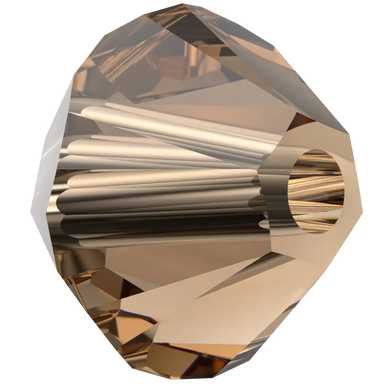 Serinity Crystal Beads Bicone (5328) Light Smoked Topaz - Bluestreak Crystals