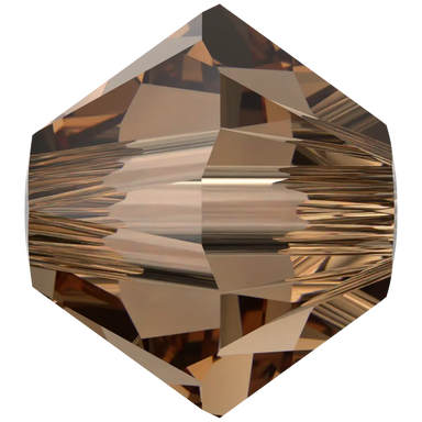 Serinity Crystal Beads Bicone (5328) Light Smoked Topaz - Bluestreak Crystals