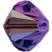 Serinity Crystal Beads Bicone (5328) Purple Velvet AB - Bluestreak Crystals