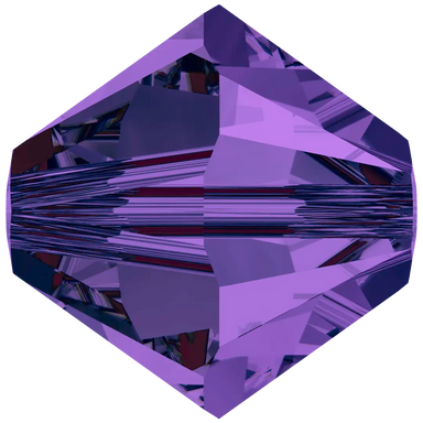 Serinity Crystal Beads Bicone (5328) Purple Velvet - Bluestreak Crystals