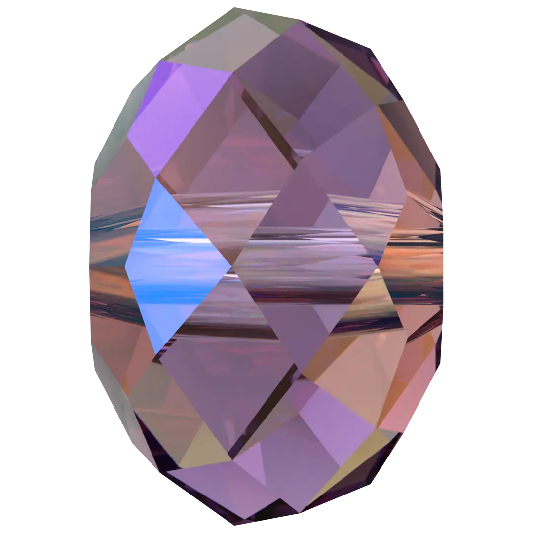 Serinity Crystal Beads Briolette (5040) Amethyst Shimmer 2X - Bluestreak Crystals