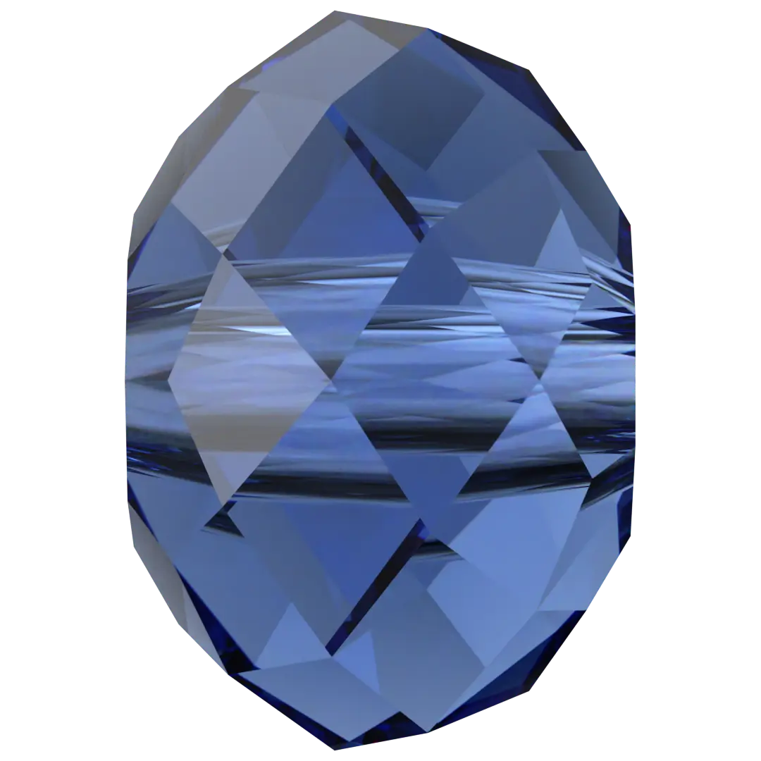 Serinity Crystal Beads Briolette (5040) Dark Sapphire - Bluestreak Crystals