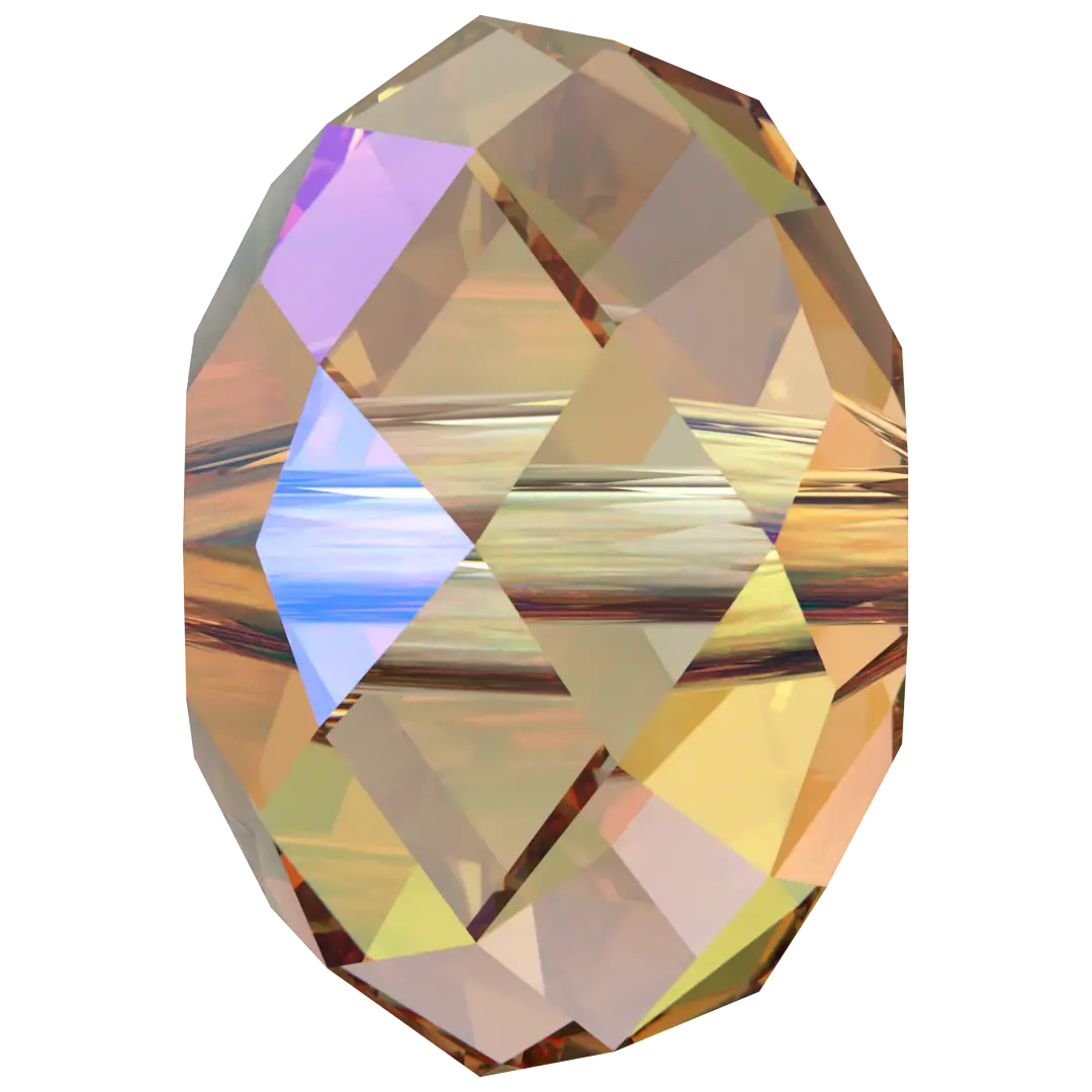 Serinity Crystal Beads Briolette (5040) Light Colorado Topaz Shimmer 2X - Bluestreak Crystals