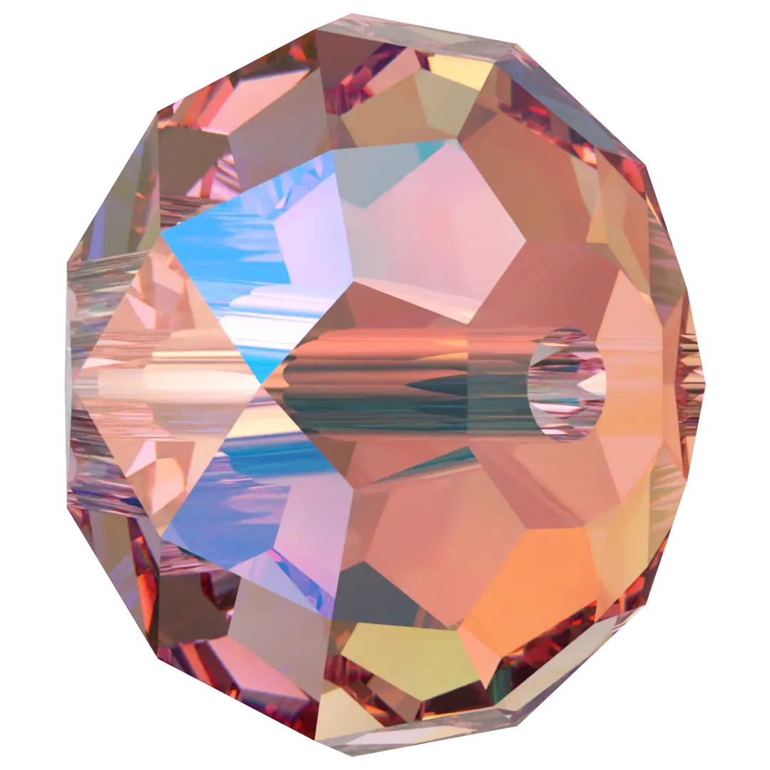 Serinity Crystal Beads Briolette (5040) Light Rose Shimmer 2X - Bluestreak Crystals