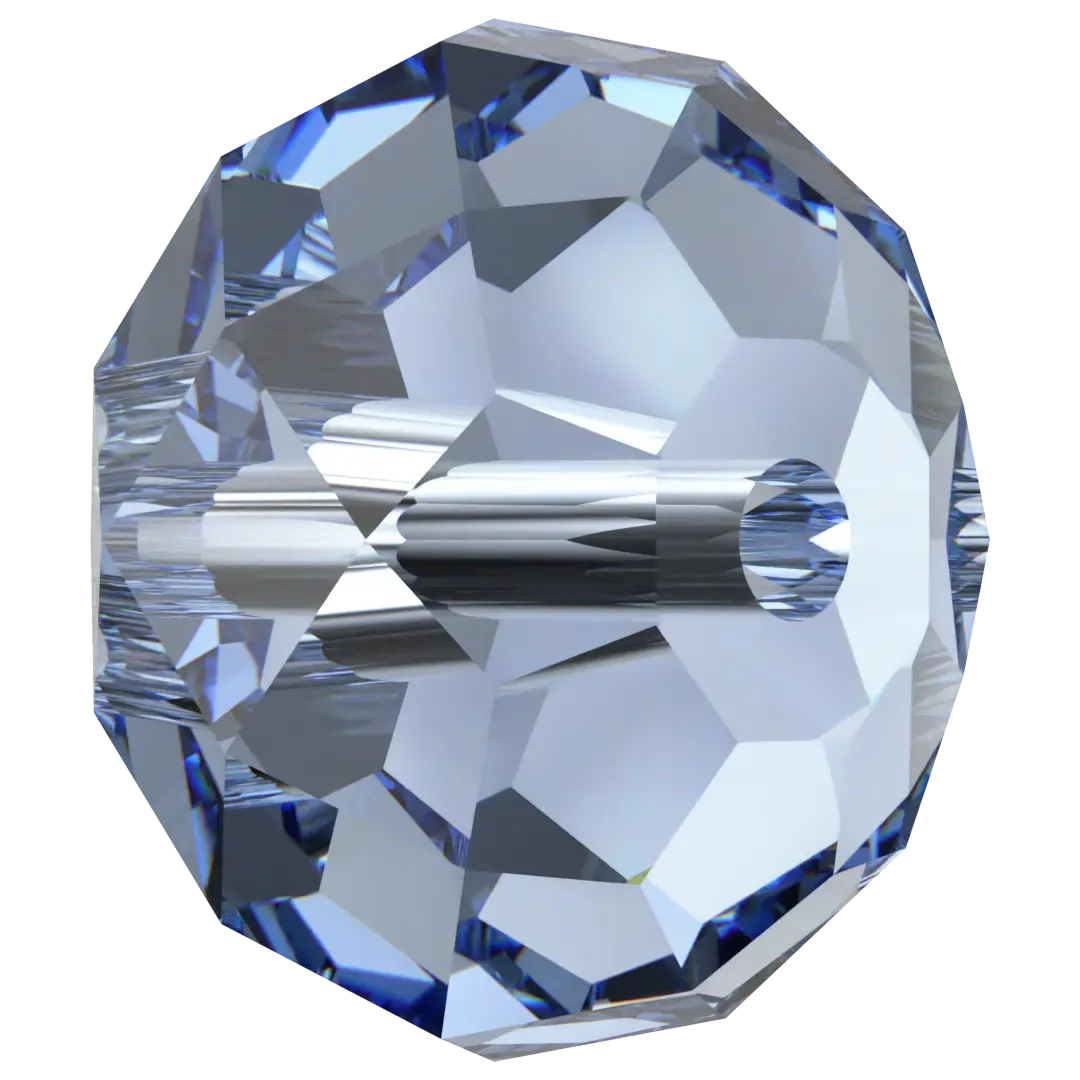 Serinity Crystal Beads Briolette (5040) Light Sapphire - Bluestreak Crystals