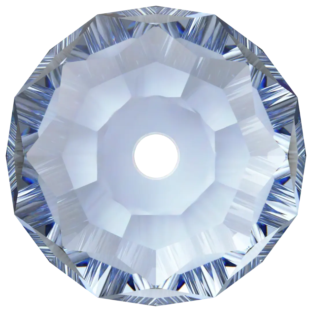 Serinity Crystal Beads Briolette (5040) Light Sapphire - Bluestreak Crystals
