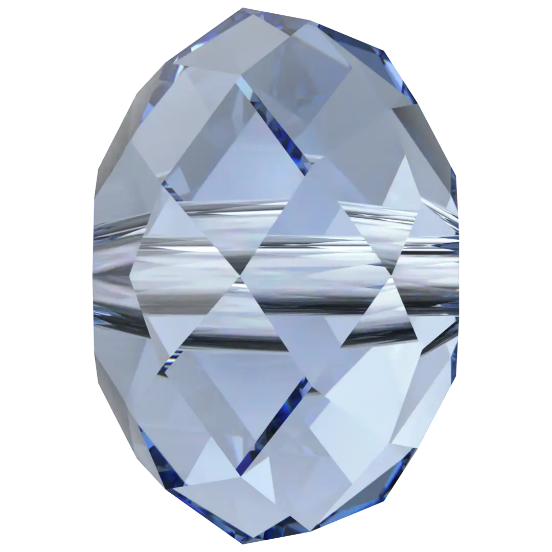 Serinity Crystal Beads Briolette (5040) Light Sapphire - Bluestreak Crystals