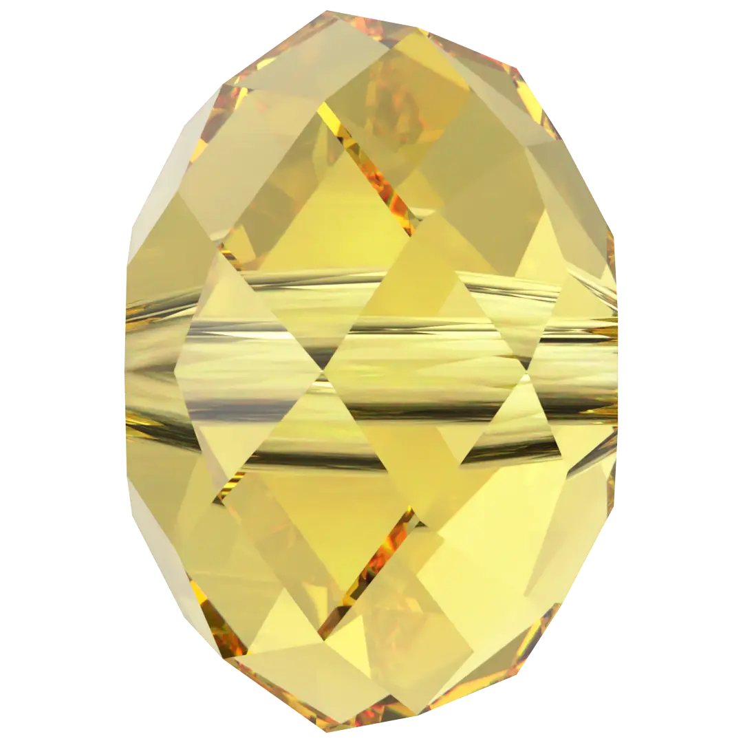 Serinity Crystal Beads Briolette (5040) Light Topaz - Bluestreak Crystals