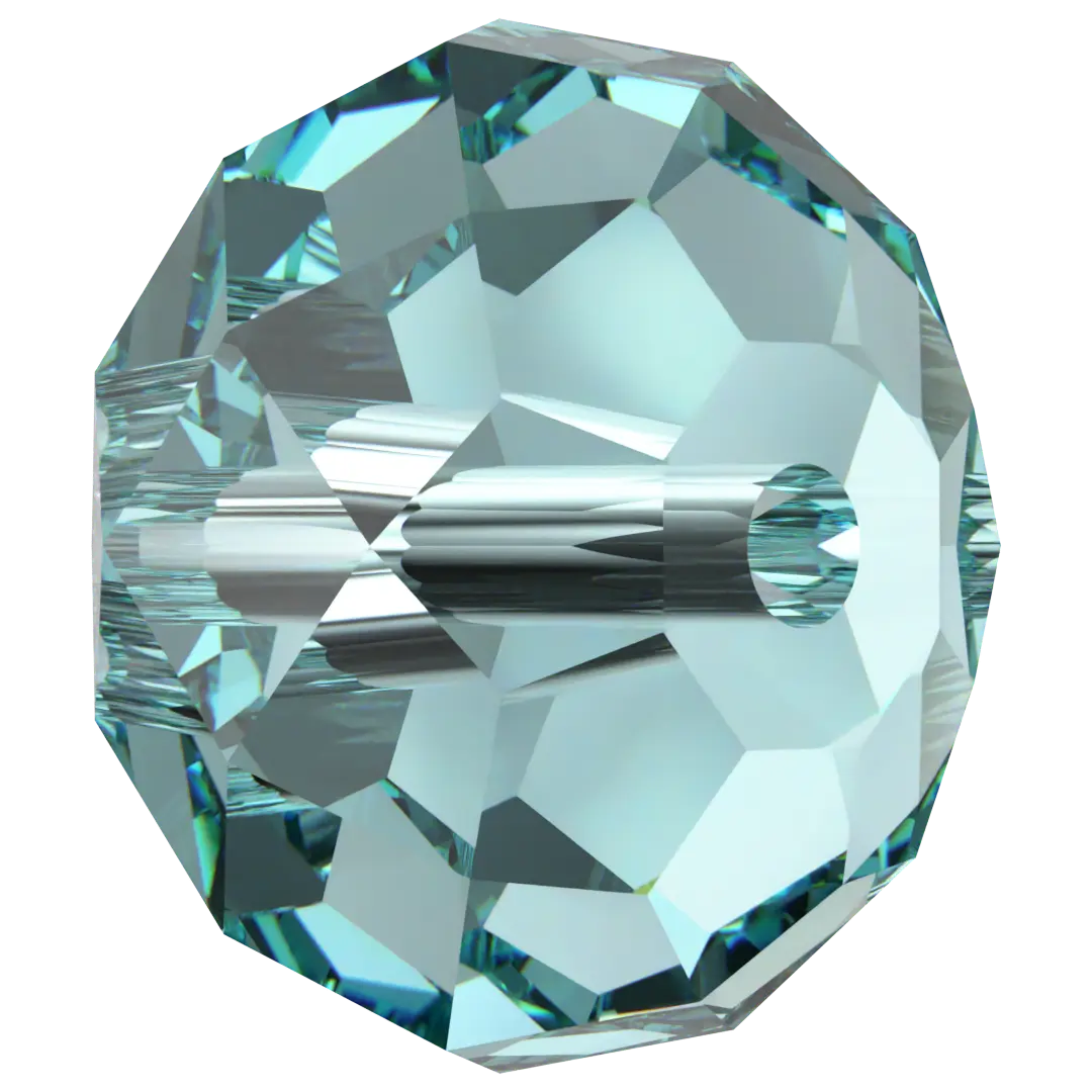 Serinity Crystal Beads Briolette (5040) Light Turquoise - Bluestreak Crystals