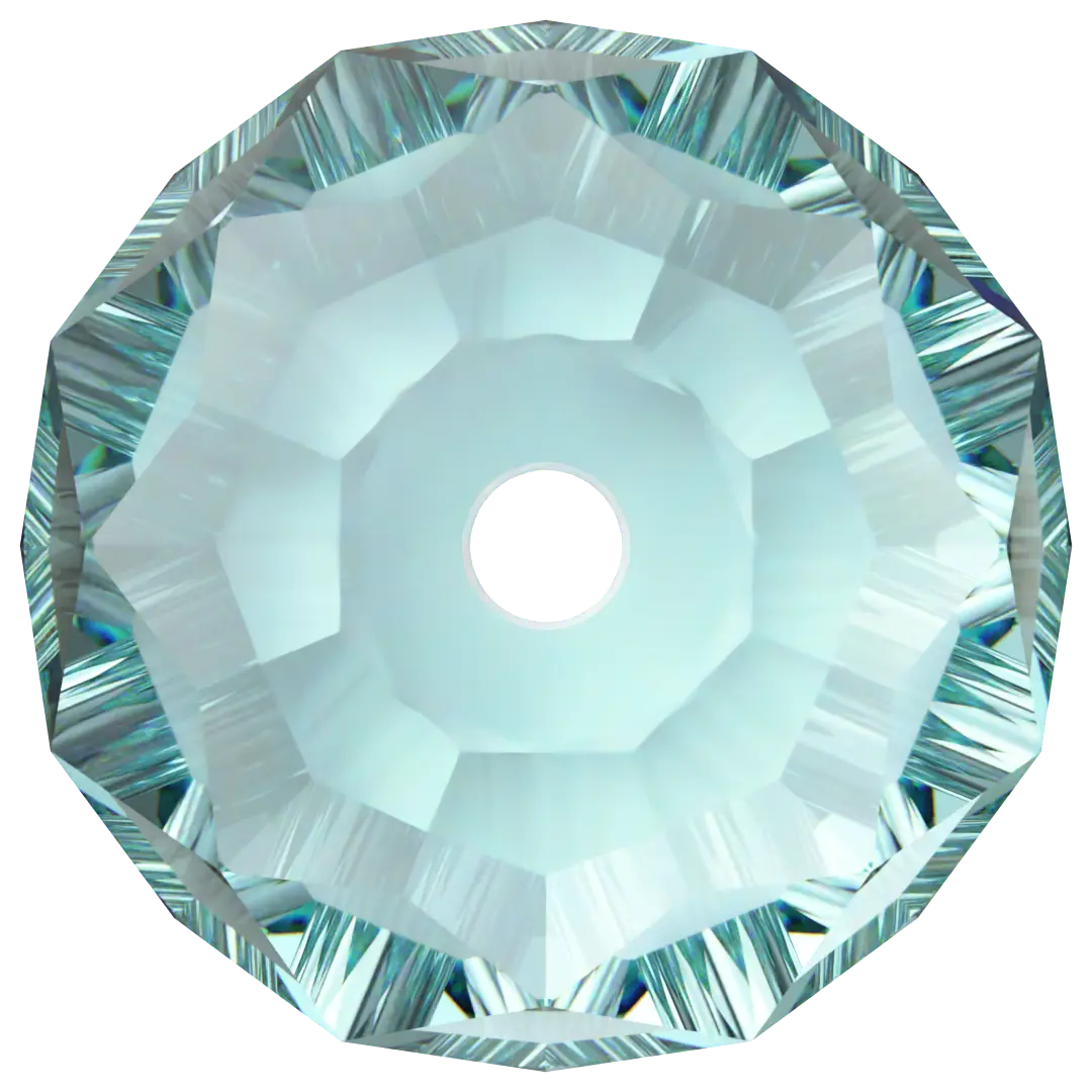 Serinity Crystal Beads Briolette (5040) Light Turquoise - Bluestreak Crystals