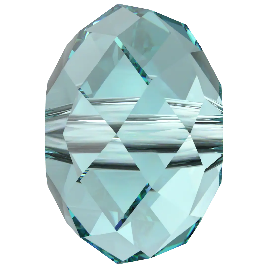 Serinity Crystal Beads Briolette (5040) Light Turquoise - Bluestreak Crystals