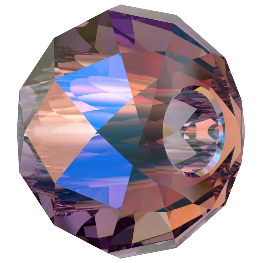 Serinity Crystal Beads Briolette XL Hole (5042) Amethyst Shimmer 2X - Bluestreak Crystals